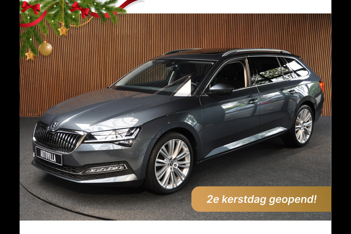 Škoda Superb Combi 1.5 TSI ACT Pano Elektr. achterklep Navi Crystal Lighting Camera XDS Matrix LED Stoelverwarming voor &  achter