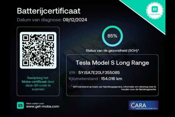 Tesla Model S Long Range Dual Motor AWD 560PK AUTOPILOT