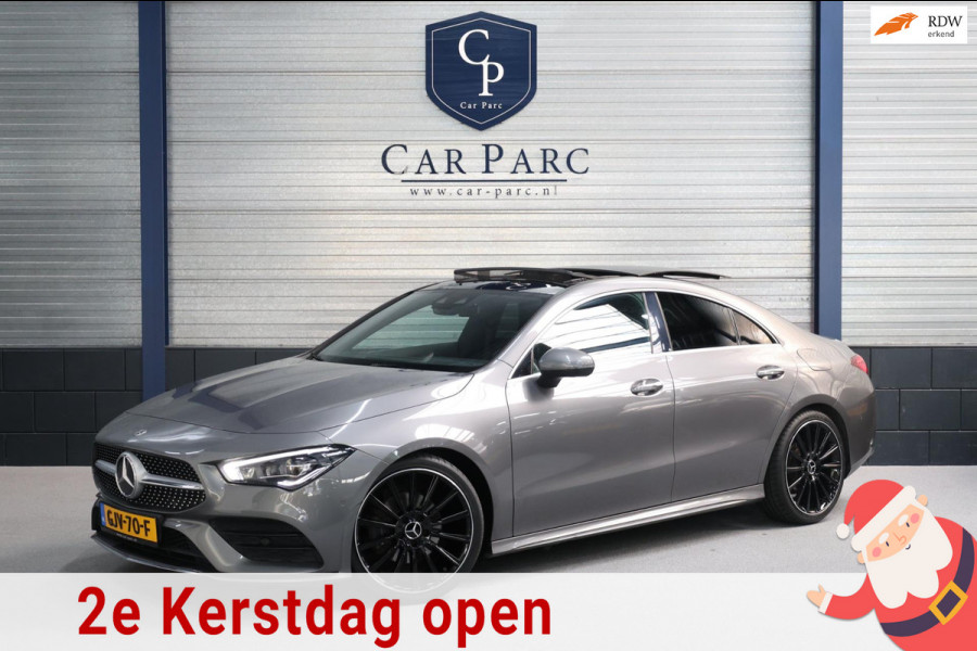 Mercedes-Benz CLA-Klasse 180 AMG Line MULTIBEAM/SFEER/VIRTUAL/PANO/HALF LEER+S.VERWARMING+MEMORY/CAM/LINE/ACC/ECC/12 MDN GARANTIE!