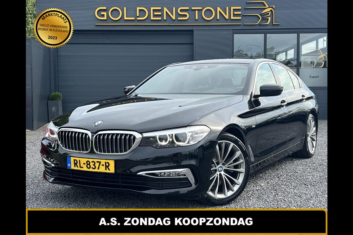 BMW 5 Serie 520i Executive 2e Eigenaar,Navi,Clima,Leder,PDC V+A,LM Velgen,LED Verlichting,N.A.P,APK tot 07-2025