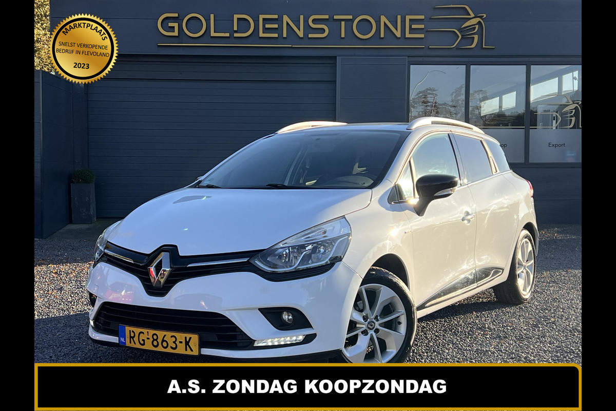 Renault Clio Estate 0.9 TCe Limited 1e Eigenaar,Navi,Airco,Cruise,PDC,Trekhaak,N.A.P,APK tot 11-2025