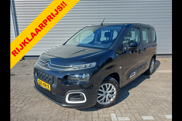 Citroën Berlingo 1.2 PureTech Live, airco,cruisecontrol,Andriod/Carplay navigatie,achteruitrijcamera,stoelverwarming,parkeersensoren,