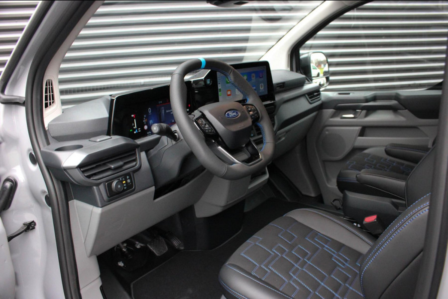 Ford Transit Custom 320 2.0 TDCI L2H1 MS-RT 2024 BPM VRIJ / KUIPSTOELEN / NAVIGATIE / UNIEK / GREY MATTER / APPLE CARPLAY / FULL