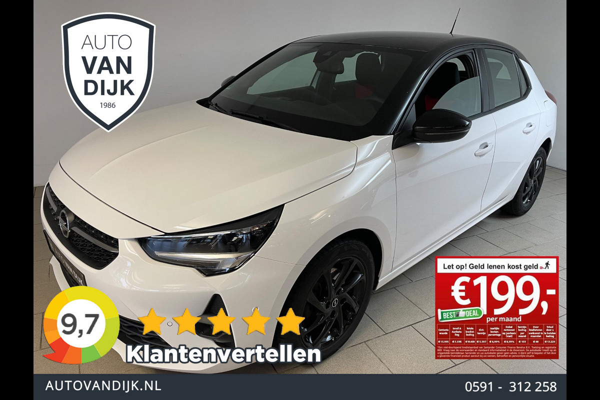 Opel Corsa 1.2 GS Line AIRCO NAVI CRUISE APPLE CARPLAY BLUETOOTH ELEK RAMEN CENT VERG PRIVACYGLAS SPORT INTERIEUR NIEUWSTAAT