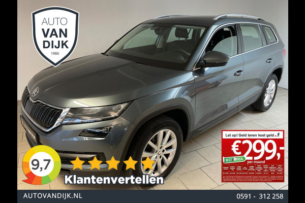 Škoda Kodiaq 1.5 TSI Style AUTOMAAT AIRCO NAVI CRUISE STOELVERW ELEK RAMEN CENT VERG VEEL RUIMTE NIEUWSTAAT