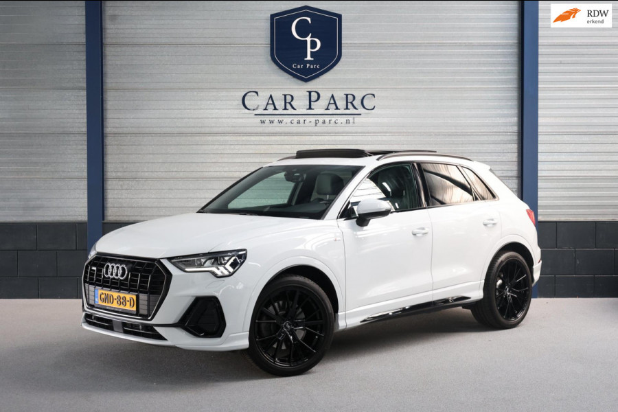 Audi Q3 45 TFSI quattro S-line LED/VIRTUAL/SFEER/PANO/B&O/LEER+S.VERWARMING/20" LMV/CAM/LINE/ACC/ECC/12 MND GARANTIE!