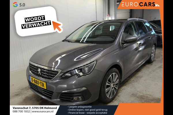 Peugeot 308 SW 1.2 PureTech Blue Lease Allure Navigatie Afneembare trekhaak Parkeersensoren Cruise Control Virtual Cockpit Ledverlichting Getinte ramen Climate Control