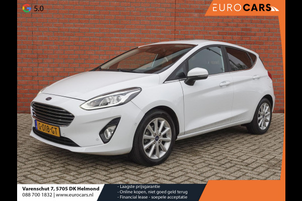 Ford Fiesta 1.0 EcoBoost Titanium Airco ECC Navi Carplay PDC VA+Camera Cruise Control 16" LM Velgen