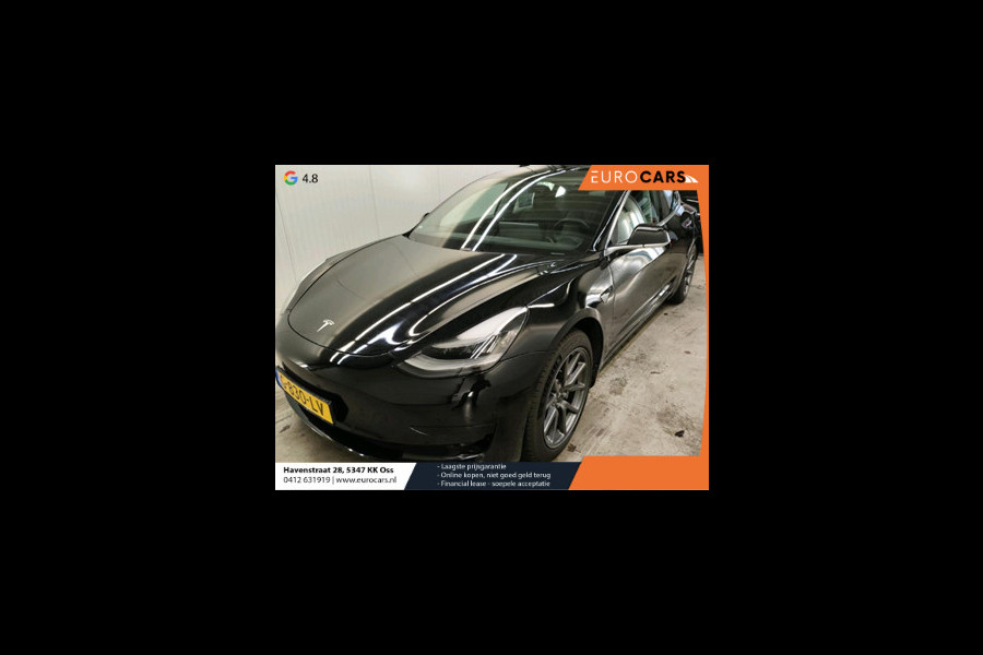 Tesla Model 3 Standard RWD Plus 60 kWh | Navigatie | Panorama dak | 360 camera | Parkeersensoren | Stoelverwarming | 19" lichtmetalen velgen | Ledverlichting Leder | Climate Control |