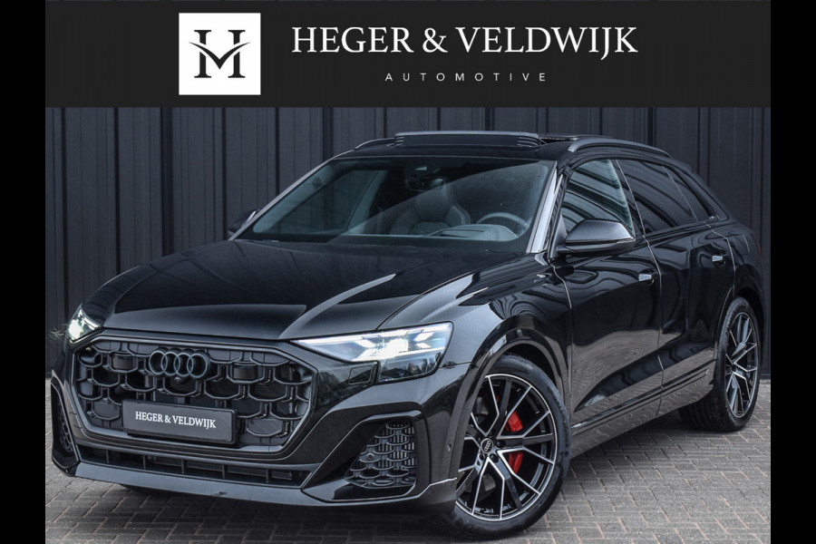 Audi Q8 55TFSI e QUATTRO PRO LINE S COMPETITION | S-SEATS | PANORAMADAK | 4 WIEL BESTURING | B&O SOUND | HEAD-UP | LUCHTVERING | DAB+ |