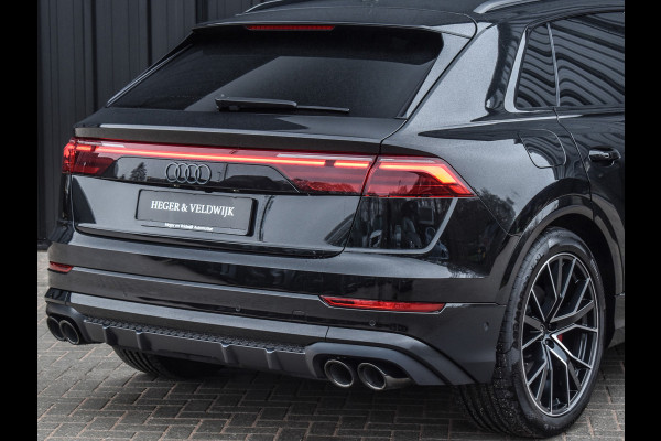 Audi Q8 55TFSI e QUATTRO PRO LINE S COMPETITION | S-SEATS | PANORAMADAK | 4 WIEL BESTURING | B&O SOUND | HEAD-UP | LUCHTVERING | DAB+ |