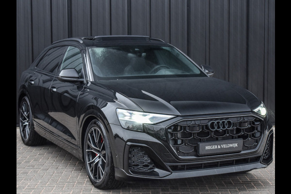 Audi Q8 55TFSI e QUATTRO PRO LINE S COMPETITION | S-SEATS | PANORAMADAK | 4 WIEL BESTURING | B&O SOUND | HEAD-UP | LUCHTVERING | DAB+ |