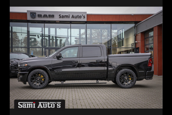 Dodge Ram PREMIUM NIGHT EDITION | MAY 2025 BOM VOL + 14.4 INCH SCHERM | LUCHTVERING | HUD | HURRICAN 420PK 636 Nm | PRIJS MET LPG EN COVER DUBBELE CABINE | PICK UP | 5 PERSOONS | DC | GRIJSKENTEKEN | VOORRAAD NR 2288 - 4952