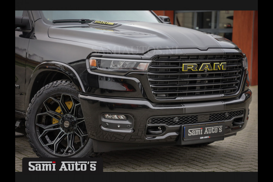 Dodge Ram PREMIUM NIGHT EDITION | MAY 2025 BOM VOL + 14.4 INCH SCHERM | LUCHTVERING | HUD | HURRICAN 420PK 636 Nm | PRIJS MET LPG EN COVER DUBBELE CABINE | PICK UP | 5 PERSOONS | DC | GRIJSKENTEKEN | VOORRAAD NR 2288 - 4952