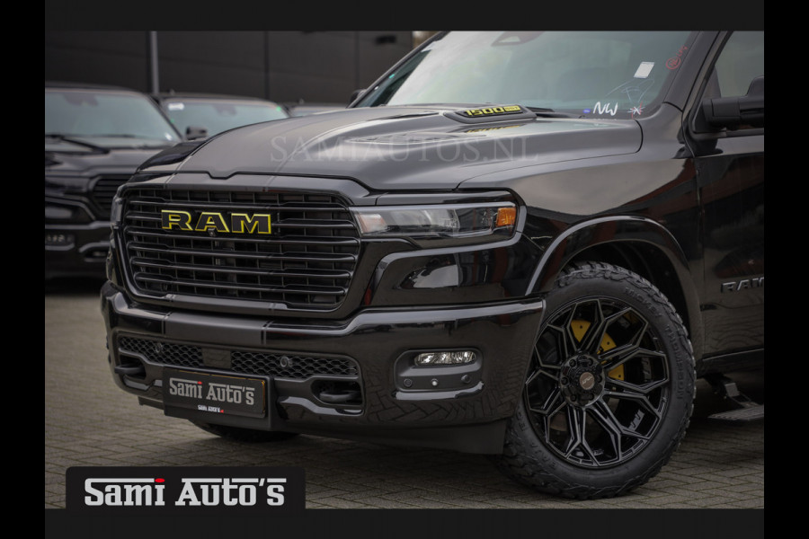 Dodge Ram PREMIUM NIGHT EDITION | MAY 2025 BOM VOL + 14.4 INCH SCHERM | LUCHTVERING | HUD | HURRICAN 420PK 636 Nm | PRIJS MET LPG EN COVER DUBBELE CABINE | PICK UP | 5 PERSOONS | DC | GRIJSKENTEKEN | VOORRAAD NR 2288 - 4952