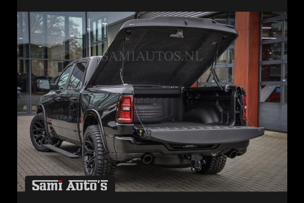 Dodge Ram PREMIUM NIGHT EDITION | MAY 2025 BOM VOL + 14.4 INCH SCHERM | LUCHTVERING | HUD | HURRICAN 420PK 636 Nm | PRIJS MET LPG EN COVER DUBBELE CABINE | PICK UP | 5 PERSOONS | DC | GRIJSKENTEKEN | VOORRAAD NR 2288 - 4952