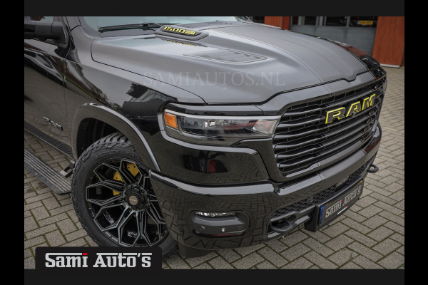 Dodge Ram PREMIUM NIGHT EDITION | MAY 2025 BOM VOL + 14.4 INCH SCHERM | LUCHTVERING | HUD | HURRICAN 420PK 636 Nm | PRIJS MET LPG EN COVER DUBBELE CABINE | PICK UP | 5 PERSOONS | DC | GRIJSKENTEKEN | VOORRAAD NR 2288 - 4952