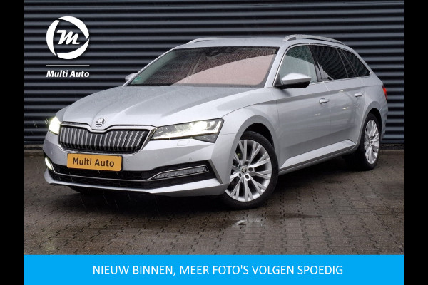 Škoda Superb Combi 1.4 TSI iV Business Edition Plug in Hybrid PHEV | Lederen Sportstoelen Memory | Trekhaak af Fabriek | Adaptive Cruise | Crystal LED | Apple Carplay | Navigatie | Camera | DAB |