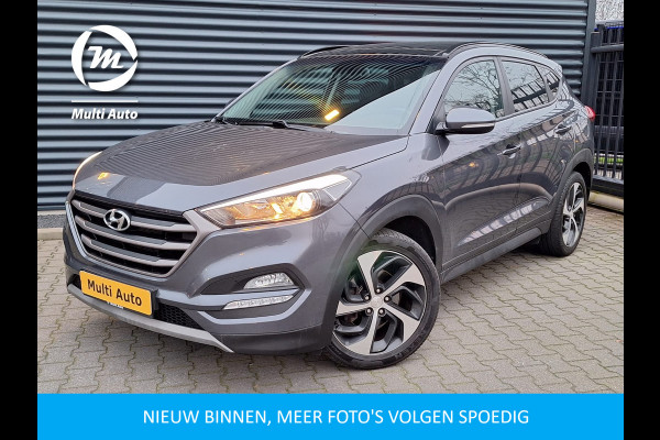 Hyundai Tucson 1.6 T-GDI Premium Automaat | Panodak | Lederen Bekleding | Trekhaak Afneembaar | Apple Carplay | Panodak | Cruise Control | Navigatie | Camera | L.M. 19" | DAB |