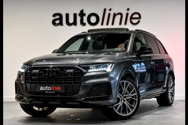 Audi Q7 55 TFSI e quattro S-Line. BTW, Pano, Laser, HUD, 360 3D, ACC, Sfeer, Dodeh, Memory, 22", CarPlay, Stuurvw!