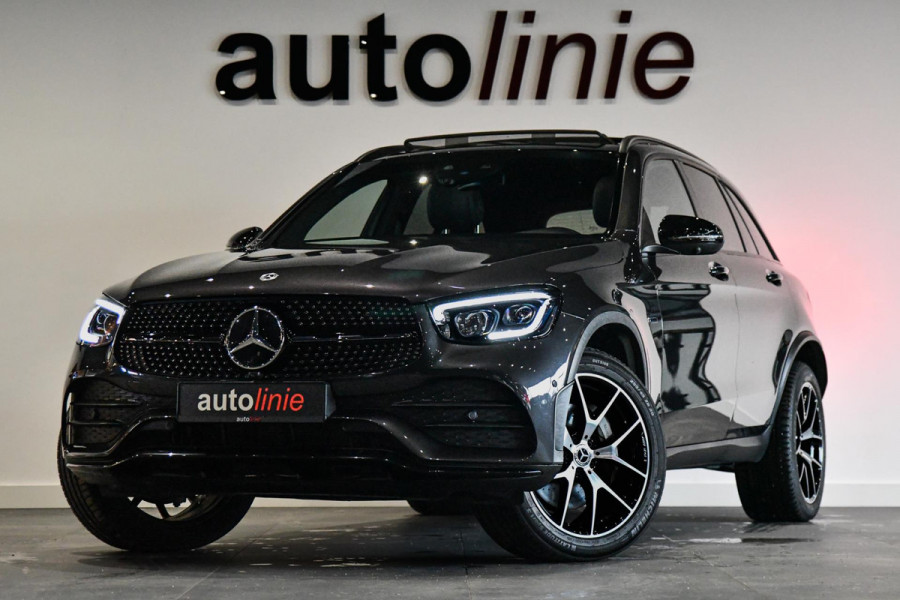 Mercedes-Benz GLC 300e 4MATIC AMG Night. BTW, Pano, Memory, 360, Virtual, Burm, Keyless, CarPlay, Multibeam, Sfeer!