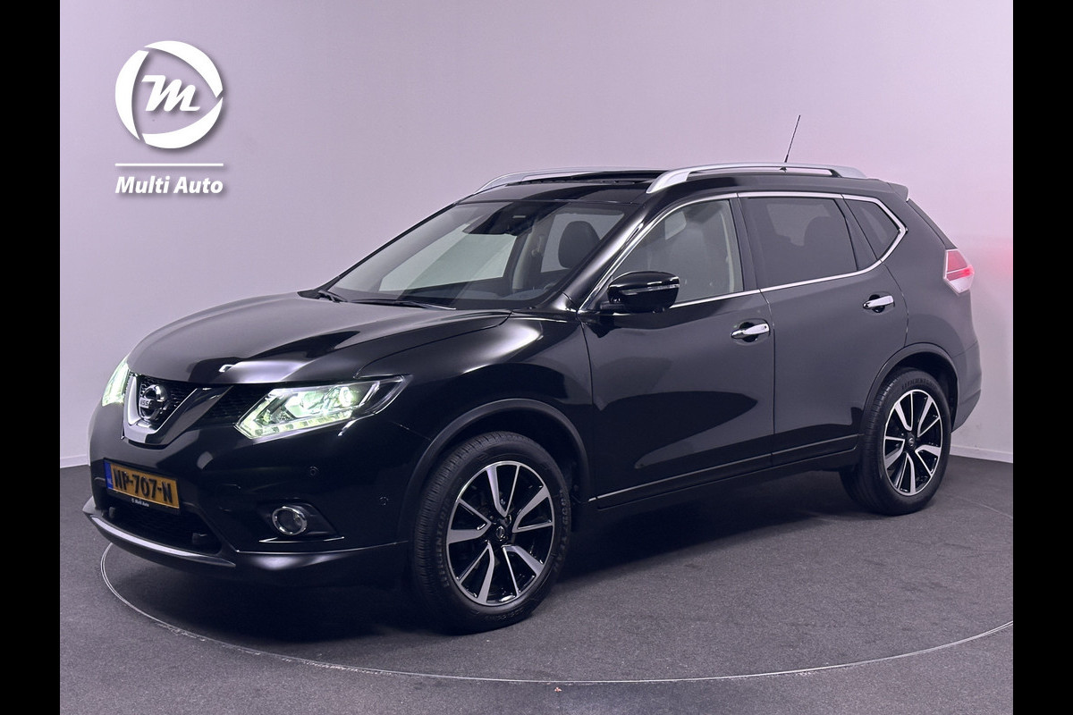 Nissan X-Trail 1.6 DIG-T Tekna 165pk Dealer O.H. 1e eigenaar | Panodak | Lederen Bekleding | 360 Camera | Trekhaak Afneembaar | Navi | 19 "L.M | Elektrische Stoelen  | DAB | Cruise Control |