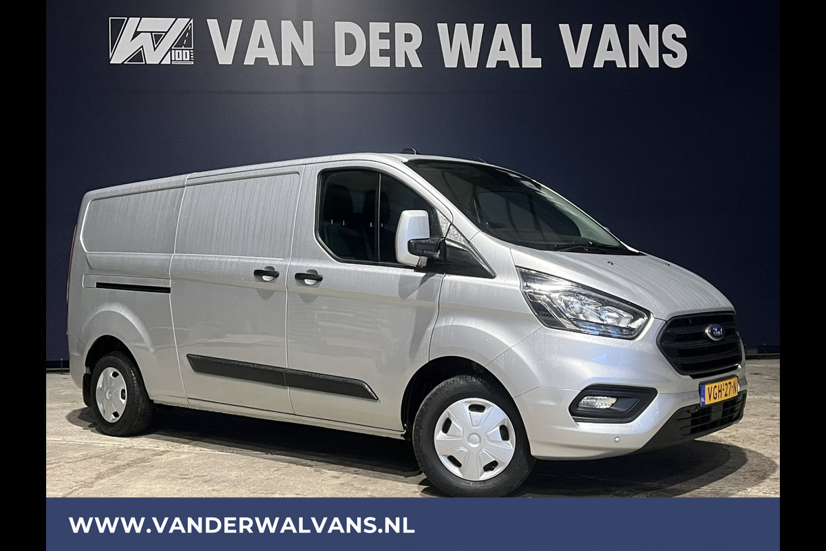 Ford Transit Custom 2.0 TDCI 131pk L2H1 Euro6 Airco | Navigatie | LED | Cruisecontrol | Trekhaak Android Auto, Verwarmde voorruit, Parkeersensoren, Bijrijdersbank