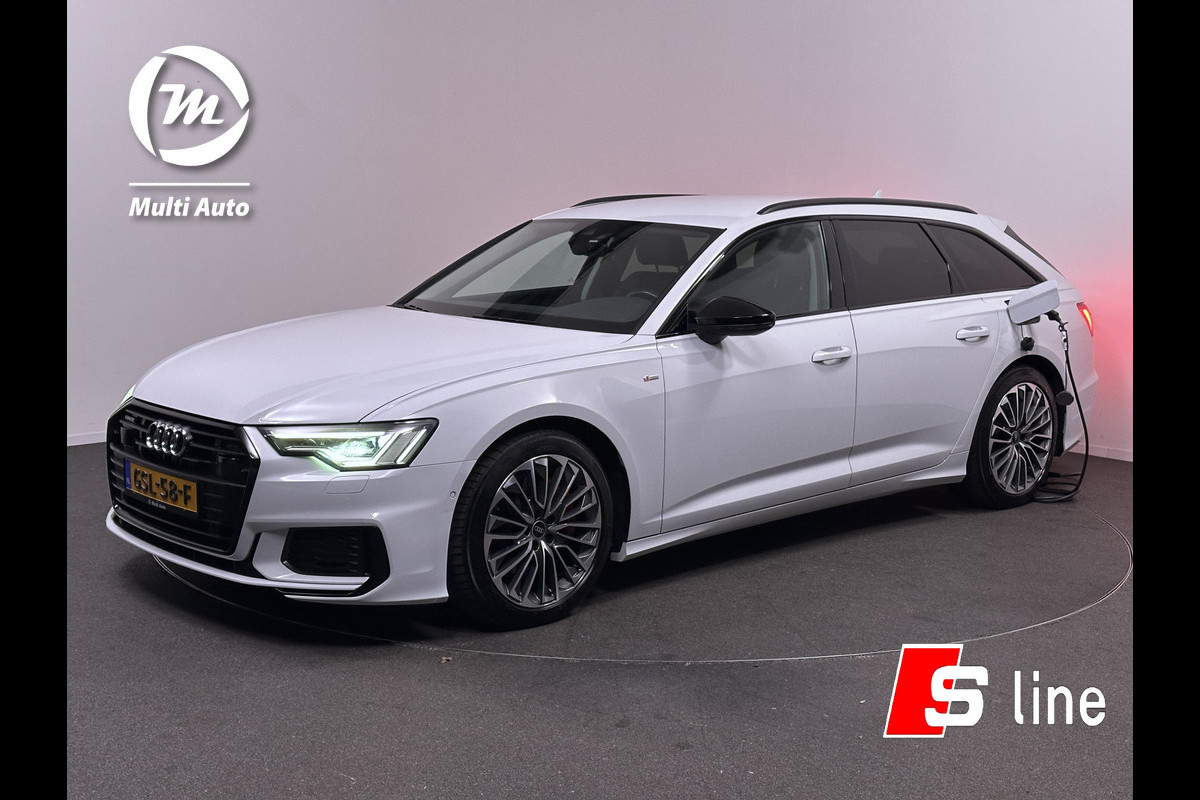 Audi A6 Avant 55 TFSI e Quattro Competition Plug in Hybrid 367pk PHEV | Adaptive Cruise | Trekhaak af Fabriek | Sportstoelen Verwarmd | Navigatie Plus | Apple Carplay |