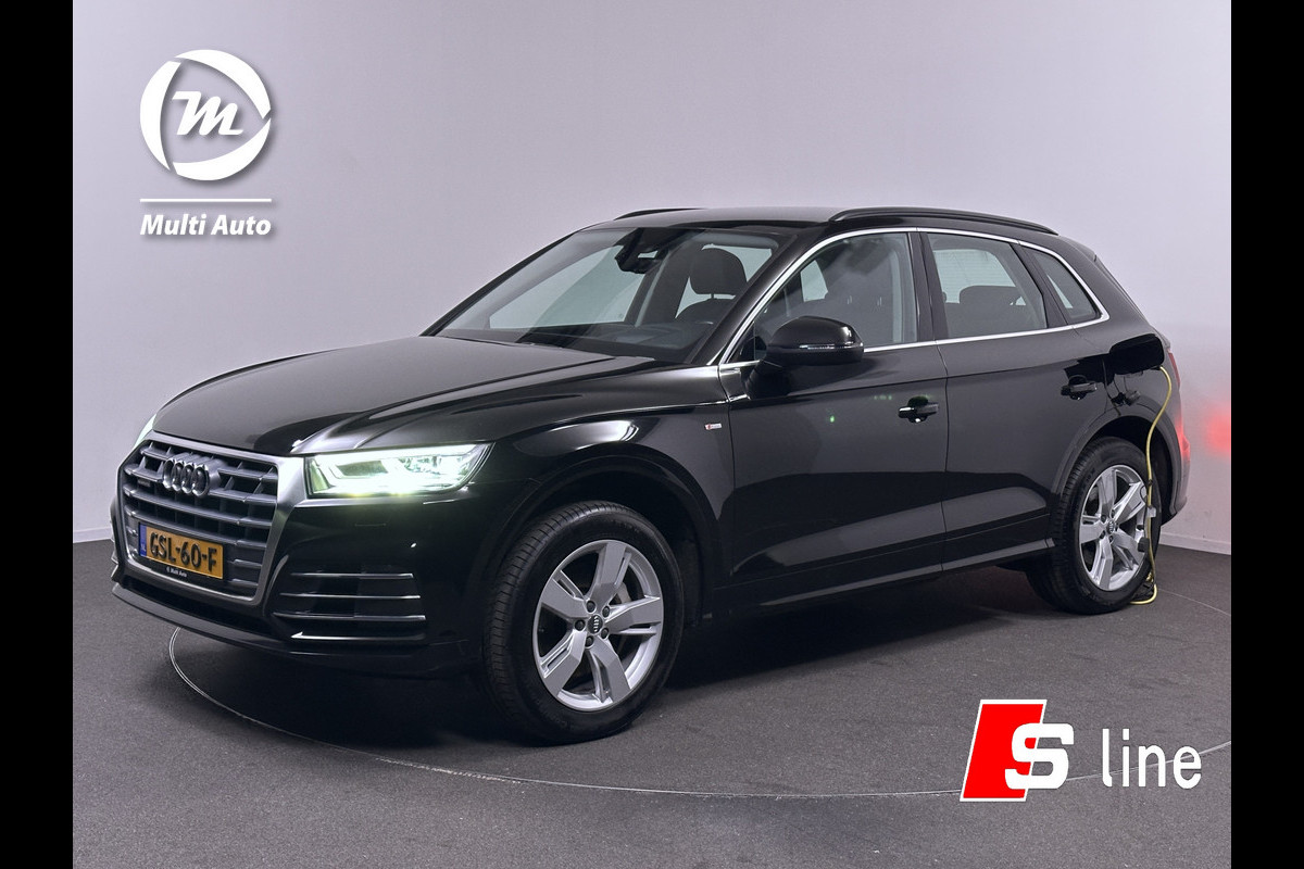 Audi Q5 50 TFSI e quattro S Line Plug in Hybrid PHEV | Lederen Bekleding | Trekhaak af Fabriek | Apple Carplay | Camera | Navigatie | Head Up | Virtual |