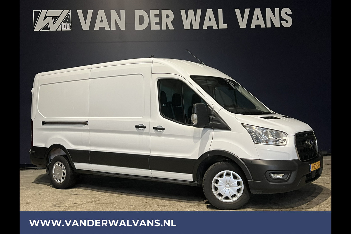 Ford Transit 2.0 TDCI 131pk **BPM VRIJ voor de Ondernemer** L3H2 Euro6 Airco | Camera | Navigatie | Cruisecontrol Apple Carplay, Android Auto, Verwarmde voorruit, Stoelverwarming, Parkeersensoren, Bijrijdersbank