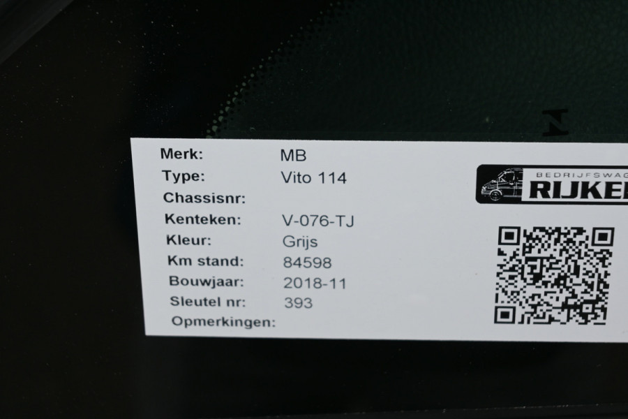 Mercedes-Benz Vito 114 CDI L2 Navigatie met parkeerpakket, Climate control, Trekhaak