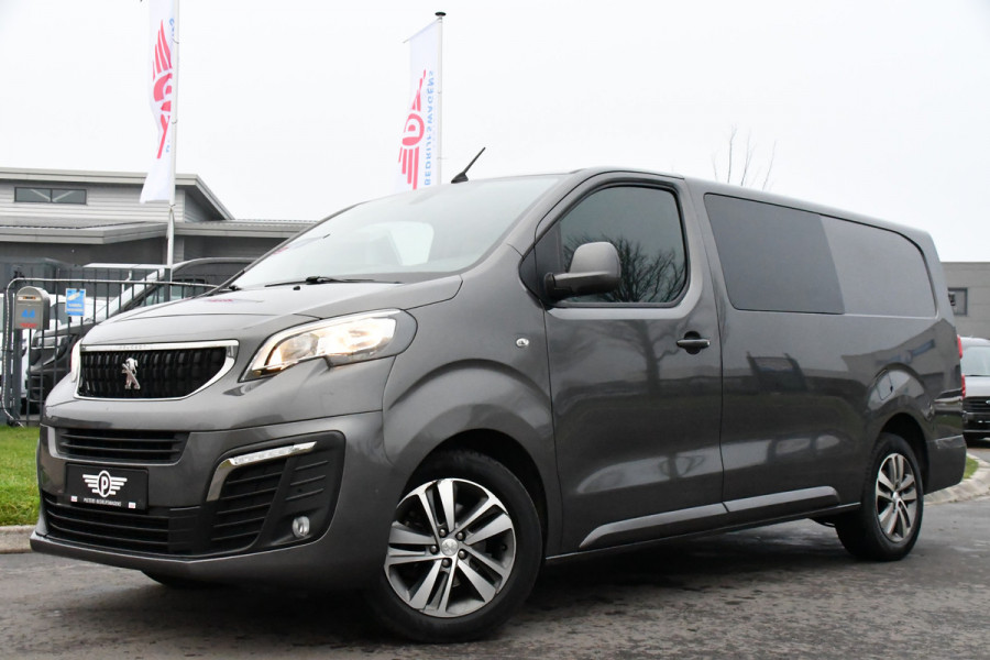 Peugeot Expert 231L 2.0 BlueHDI 120 Premium Pack Camera, Cruise, 122PK, Automaat, Sensoren, Carplay, Dubbel Cabine, UNIEK!