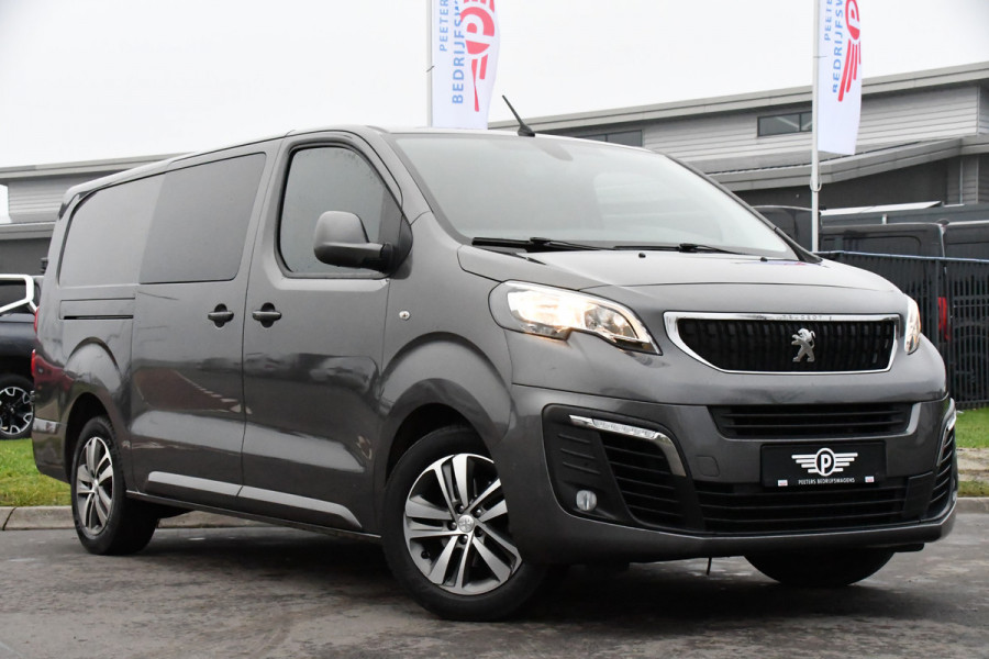 Peugeot Expert 231L 2.0 BlueHDI 120 Premium Pack Camera, Cruise, 122PK, Automaat, Sensoren, Carplay, Dubbel Cabine, UNIEK!