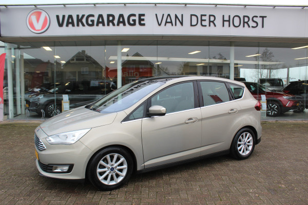 Ford C-MAX 1.0 Titanium , 125pk Climate control , Navigatie , Panoramadak , Trekhaak Bluetooth , Parkeersensoren achter , LED dagrijverlichting