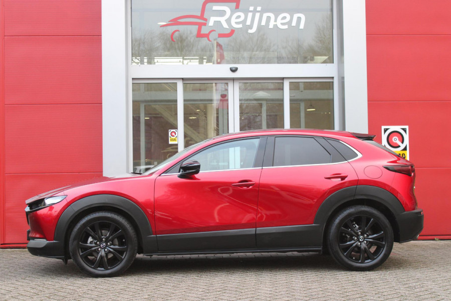 Mazda CX-30 2.0 e-SkyActiv-G M Hybrid 150PK AUTOMAAT NAGISA Mazda CX-30 2.0 e-SkyActiv-G M Hybrid 150PK AUTOMAAT  NAGISA | ELEKTRISCH VERSTELBARE VOORSTOELEN | BESTUURDERSSTOEL MET GEHEUGENFUNCTIE | STOELVERWARMING | BOSE AUDIO SYSTEM | FULL LED KOPLAMPEN | HEAD UP DISPLAY GEKOPPELD AAN STOELGEHEUGEN | CLIMATE CONTROL | DRAADLOOS APPLE CARPLAY/ANDROID AUTO | NAVIGATIE | DODEHOEK DETECTIE | ELEKTRISCHE BEDIENBARE ACHTERKLEP | DRAADLOZE TELEFOON LADER | ADAPTIVE CRUISE CONTROL | KEYLESS ENTRY/START | SPORT PAKKET |