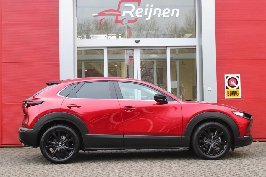 Mazda CX-30 2.0 e-SkyActiv-G M Hybrid 150PK AUTOMAAT NAGISA Mazda CX-30 2.0 e-SkyActiv-G M Hybrid 150PK AUTOMAAT  NAGISA | ELEKTRISCH VERSTELBARE VOORSTOELEN | BESTUURDERSSTOEL MET GEHEUGENFUNCTIE | STOELVERWARMING | BOSE AUDIO SYSTEM | FULL LED KOPLAMPEN | HEAD UP DISPLAY GEKOPPELD AAN STOELGEHEUGEN | CLIMATE CONTROL | DRAADLOOS APPLE CARPLAY/ANDROID AUTO | NAVIGATIE | DODEHOEK DETECTIE | ELEKTRISCHE BEDIENBARE ACHTERKLEP | DRAADLOZE TELEFOON LADER | ADAPTIVE CRUISE CONTROL | KEYLESS ENTRY/START | SPORT PAKKET |