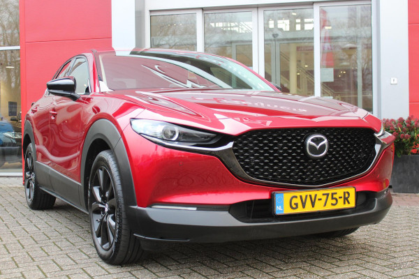 Mazda CX-30 2.0 e-SkyActiv-G M Hybrid 150PK AUTOMAAT NAGISA Mazda CX-30 2.0 e-SkyActiv-G M Hybrid 150PK AUTOMAAT  NAGISA | ELEKTRISCH VERSTELBARE VOORSTOELEN | BESTUURDERSSTOEL MET GEHEUGENFUNCTIE | STOELVERWARMING | BOSE AUDIO SYSTEM | FULL LED KOPLAMPEN | HEAD UP DISPLAY GEKOPPELD AAN STOELGEHEUGEN | CLIMATE CONTROL | DRAADLOOS APPLE CARPLAY/ANDROID AUTO | NAVIGATIE | DODEHOEK DETECTIE | ELEKTRISCHE BEDIENBARE ACHTERKLEP | DRAADLOZE TELEFOON LADER | ADAPTIVE CRUISE CONTROL | KEYLESS ENTRY/START | SPORT PAKKET |