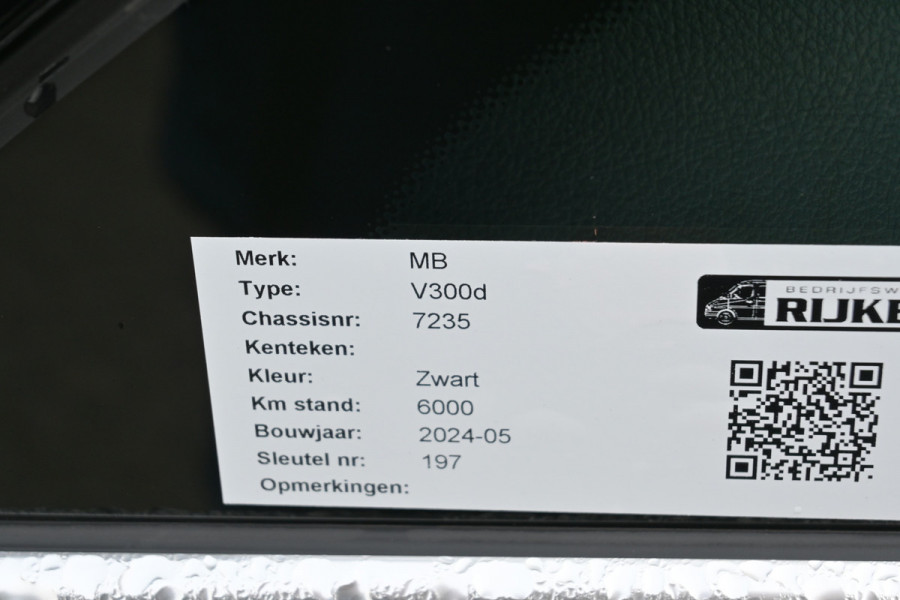Mercedes-Benz V-Klasse 300d Extra Lang DC Avantgarde Easy pack pakket, Winterpakket met standkachel, Etc.