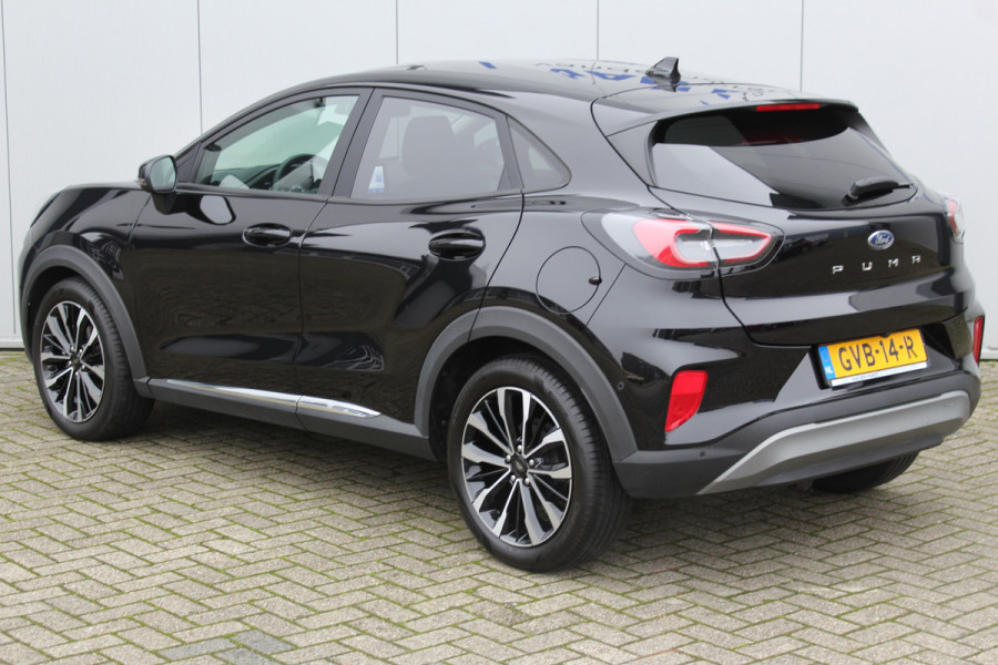 Ford Puma 1.0-125pk EcoBoost Mild-Hybrid Titanium X. Fabrieksgarantie t/m 21-02-2028 ! Slechts 12.370km ! Stoel-, stuur- en voorraamverwarm., Cruise Cntrl, Volautm. airco, B&O Soundsyst., 18" LM wielen, Navigatie, Telefoonvoorb., Camera, Parkeersensoren v+a, Trekhaak+afn. kogel etc.