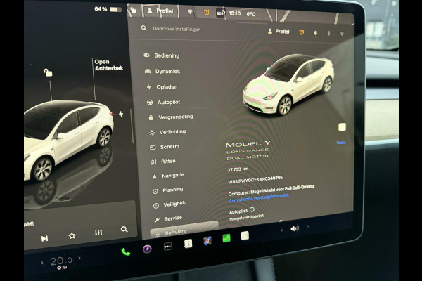 Tesla Model Y Long Range AWD 75 kWh PANORAMADAK