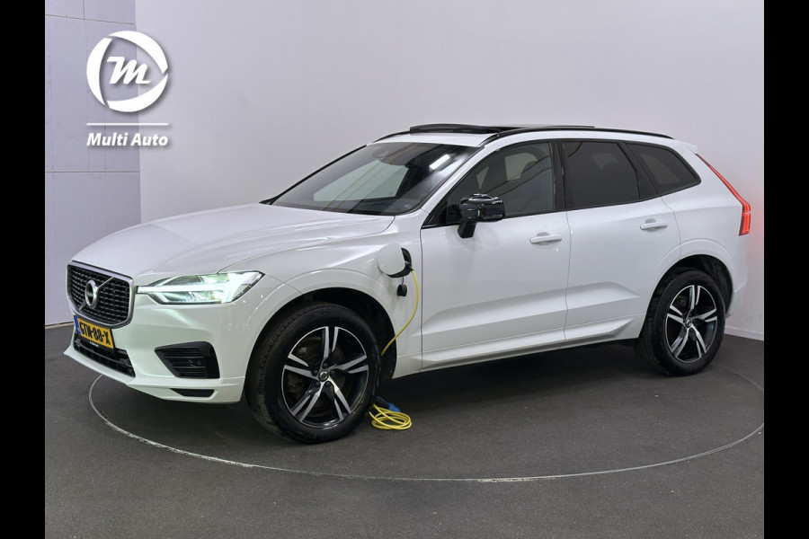 Volvo XC60 Recharge T8 AWD R-Design Plug In Hybrid PHEV | Panodak | Trekhaak af Fabriek | Lederen Sportstoelen Memory | Camera | Apple Carplay | 19"L.M | DAB |