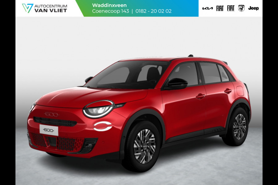 Fiat 600E RED 54 kWh | Clima | Cruise | LED | PDC | Apple Carplay |