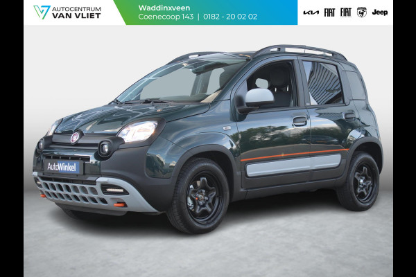 Fiat Panda Hybrid Garmin Cross | Clima | Priv. glass | Dakrails | 5-Persoons | Apple Carplay | Verde Foresta | Pack Garmin