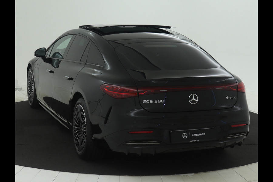 Mercedes-Benz EQS 580 4MATIC AMG Line 108 kWh | Achterasbesturing tot 10° | Garagedeuropener | Premium Plus pakket | Akoestiekcomfortpakket | MBUX augmented reality voor navigatie | Nightpakket | Rijassistentiepakket plus |