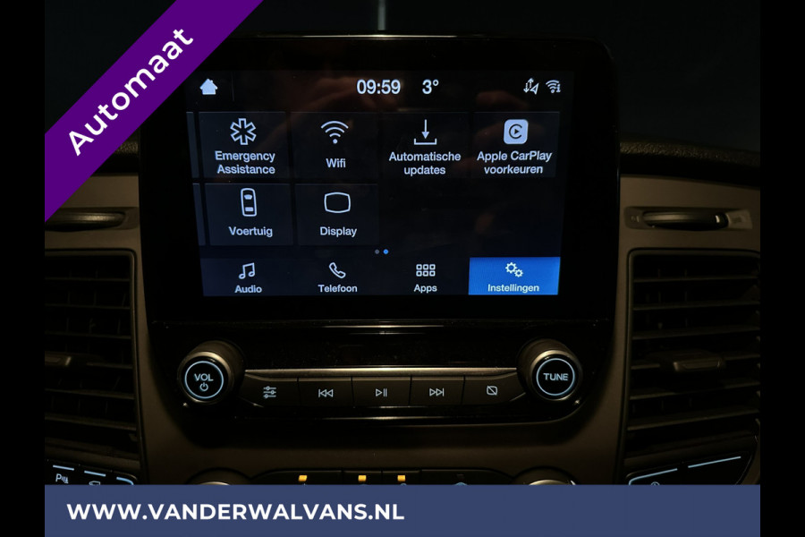 Ford Transit Custom 2.0 TDCI 130pk Automaat **BPM VRIJ voor de Ondernemer** L1H1 Euro6 Airco | 2x zijdeur | Camera | LED | Apple Carplay Cruisecontrol, Verwarmde voorruit, Trekhaak, Parkeersensoren, Bijrijdersbank