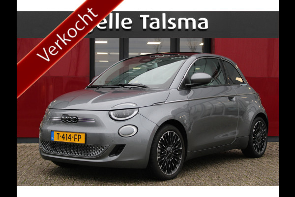 Fiat 500E La Prima 42 kWh | Achteruitrijcamera | 17" Lichtmetalen Velgen | Apple Carplay/Android Auto | Navigatie