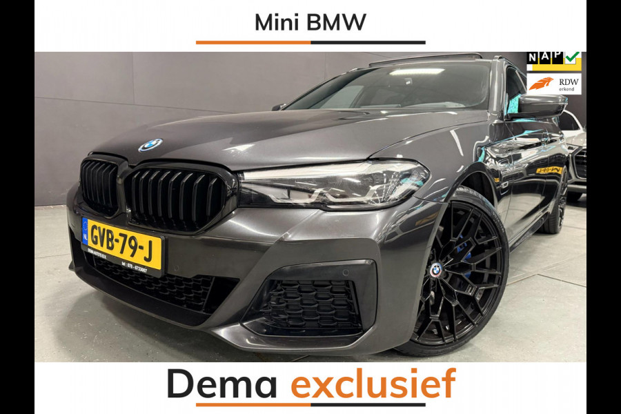 BMW 5 Serie Touring 530e M-SPORT 20'' PANO/NAVI/CAM/DAB/CARPLAY/ECC/PDC/CRUISE///