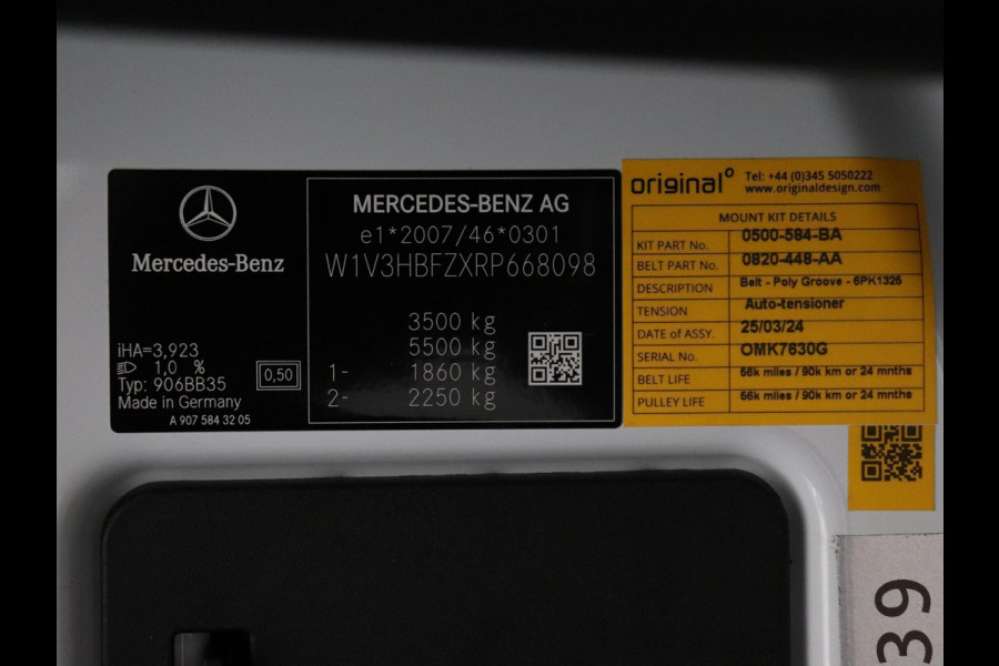 Mercedes-Benz Sprinter 315 Automaat L2H2 Koelwagen -20°C Vriezer Airco Navi Trekhaak Cruise control Camera