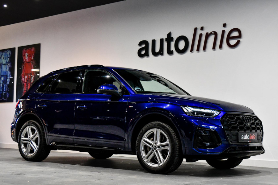 Audi Q5 50 TFSI e quattro S-Line. ACC, 360, Keyless, Sfeer, Matrix, CarPlay!