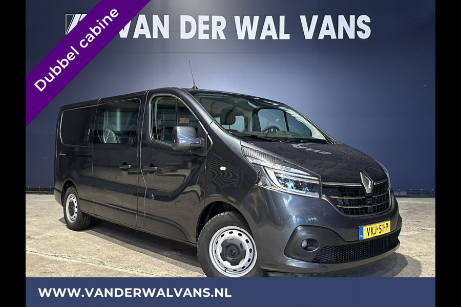 Renault Trafic 2.0 dCi 120pk **BPM VRIJ voor de Ondernemer** L2H1 Dubbele Cabine Euro6 Airco | 6-Zits | LED | 2x zijdeur | Camera | Navigatie | Trekhaak, Parkeersensoren